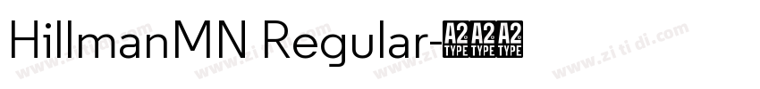 HillmanMN Regular字体转换